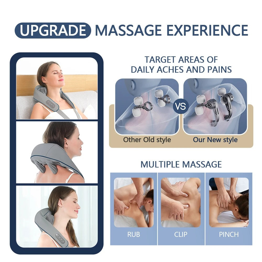 The Nourtex Pain Relief Neck Massager + FREE Relaxing Head Massager